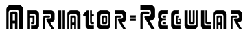 Adriator-Regular Font