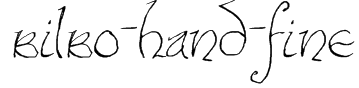 Bilbo-hand-fine Font