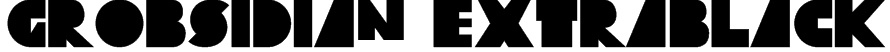 Grobsidian ExtraBlack Font