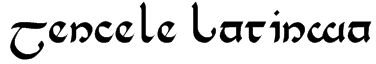 Tencele Latinwa Font
