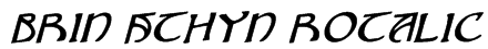 Brin Athyn Rotalic Font