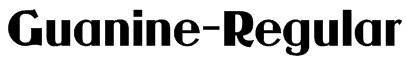 Guanine-Regular Font