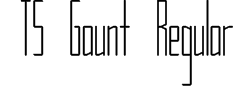 TS Gaunt Regular Font
