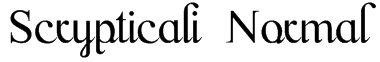 Scrypticali Normal Font