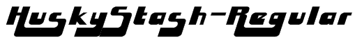 HuskyStash-Regular Font