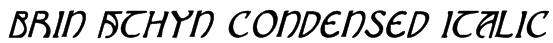 Brin Athyn Condensed Italic Font