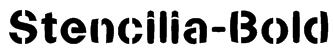 Stencilia-Bold Font