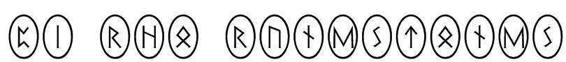 Pi Rho Runestones Font