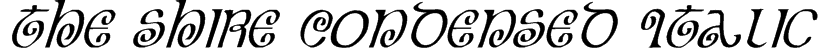 The Shire Condensed Italic Font