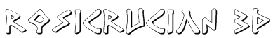 Rosicrucian 3D Font