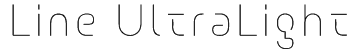 Line UltraLight Font
