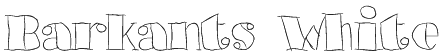 Barkants White Font