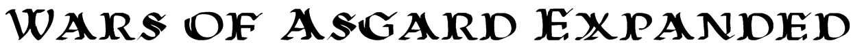 Wars of Asgard Expanded Font