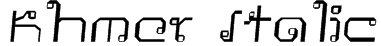 Khmer Italic Font