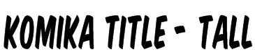 Komika Title - Tall Font