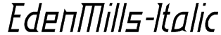 EdenMills-Italic Font