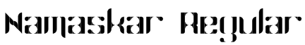 Namaskar Regular Font