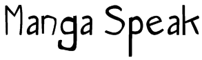 Manga Speak Font