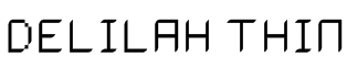 Delilah Thin Font