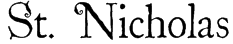 St. Nicholas Font