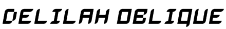Delilah Oblique Font