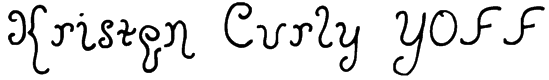 Kristen Curly YOFF Font