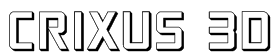 Crixus 3D Font