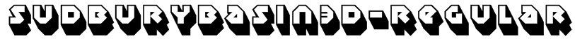 SudburyBasin3D-Regular Font