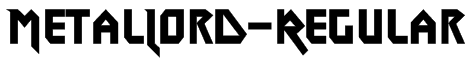 MetalLord-Regular Font