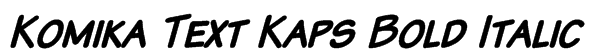 Komika Text Kaps Bold Italic Font