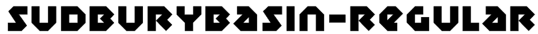 SudburyBasin-Regular Font