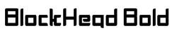 BlockHead Bold Font