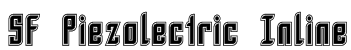 SF Piezolectric Inline Font