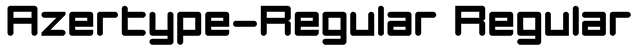 Azertype-Regular Regular Font