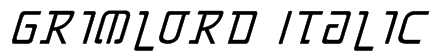 Grimlord Italic Font