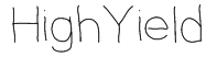 HighYield Font