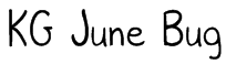 KG June Bug Font