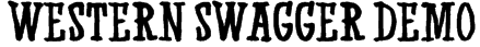 Western Swagger DEMO Font