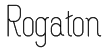 Rogaton Font