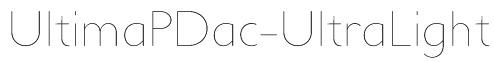 UltimaPDac-UltraLight Font