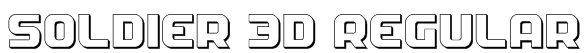 Soldier 3D Regular Font