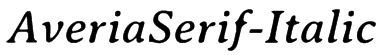 AveriaSerif-Italic Font