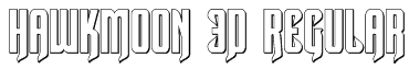 Hawkmoon 3D Regular Font