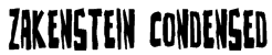 Zakenstein Condensed Font