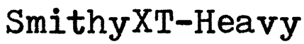 SmithyXT-Heavy Font