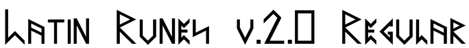 Latin Runes v.2.0 Regular Font