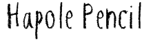 Hapole Pencil Font