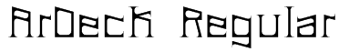 ArDeck Regular Font
