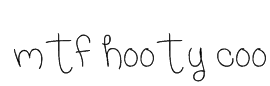 MTF Hooty Coo Font