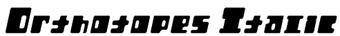 Orthotopes Italic Font